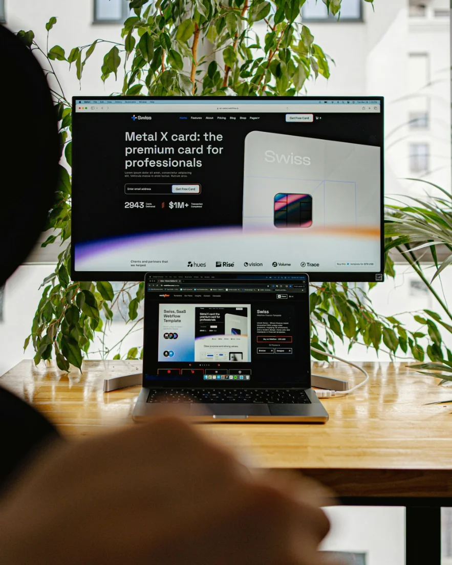 Web design mockup